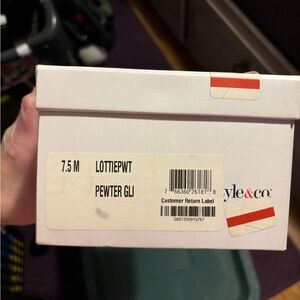 Style & Co. Pewter Flats